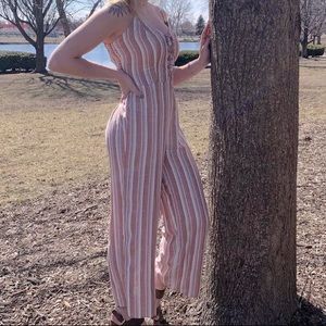 Striped jumpsuit